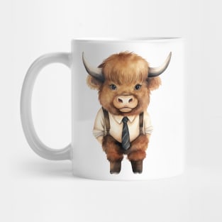 American Bison Wearing a Tie Mug